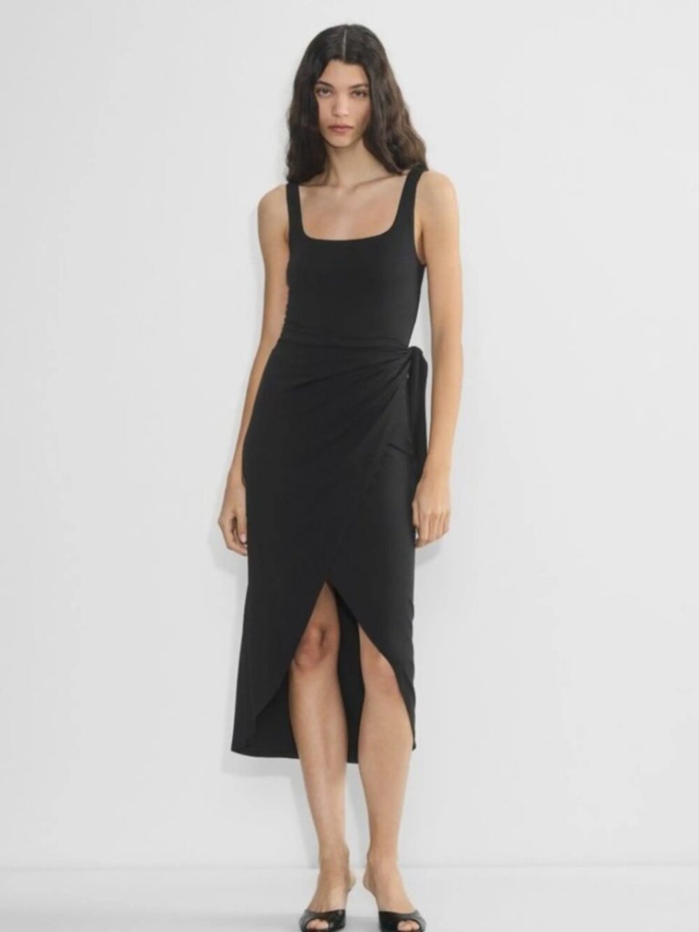 Aritzia Wilfred Saturn Midi Dress | Black Size Small (S)